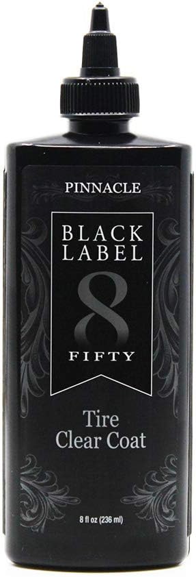 Pinnacle Black Label Tire Clear Coat | Durable Protective Coating for Long-Lasting Shine | Repels Dirt & Water | PBL-550 | 8 oz