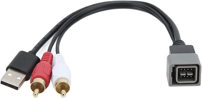 Keenso Car Radio USB Port Retention Cable USB Input Adapter Replacement for Juke Versa Car Bluetooth Kit