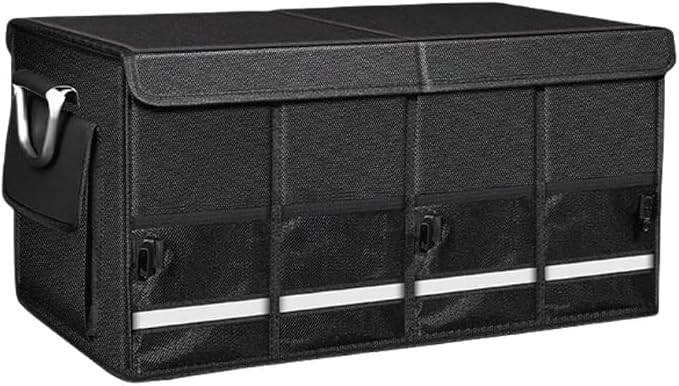 Collapsible Multi Compartment Car Trunk Organizer,SUV Trunk Organizer, suitable for Car Accessories Interior for Women and Men (JB-06)