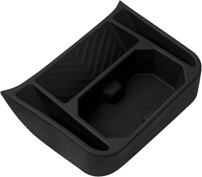 Shademax Rear Center Console Organizer for Toyota Land Cruiser LC250 2024 2025 2026 Accessories Backseat Storage Box Rear Bridge Organizer Insert Land Cruiser Console Air Outlet Tray Silicone Material