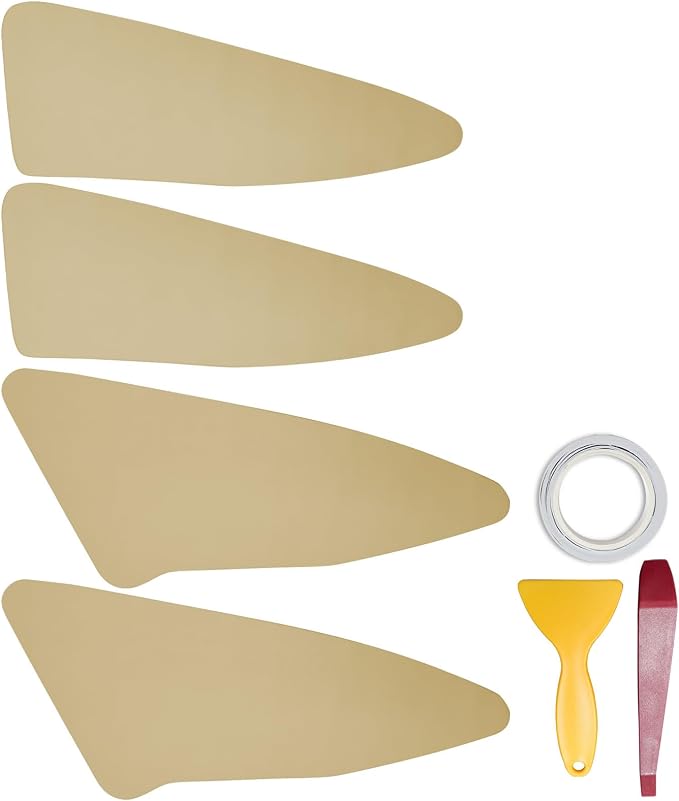 RUIANTE 4pcs Door Panel Cover Trim Replacement Compatible for Sonata 2009-2014 Car Interior Accessories (Beige)