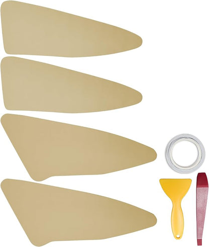 RUIANTE 4pcs Door Panel Cover Trim Replacement Compatible for Sonata 2009-2014 Car Interior Accessories (Beige)