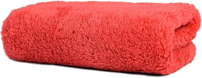 CARCAREZ Microfiber Car Wash Drying Towels Professional Grade Premium Microfiber Towels for Car Wash Drying 450GSM 16 in.x 16 in. Pack of 6 (6 Pack, Red)