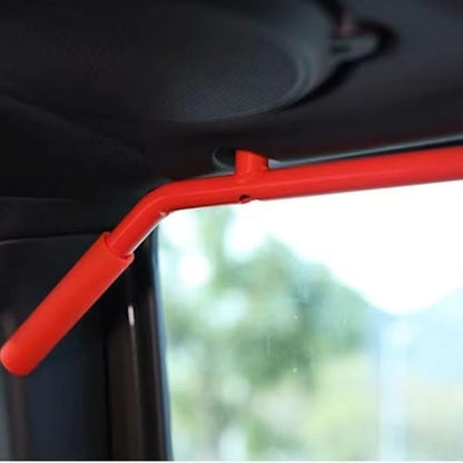 Front & Rear Grip Handle Metal Grab Bars Steel Compatible with Je-Ep JK Wrangler 2007-2017 Red, J039