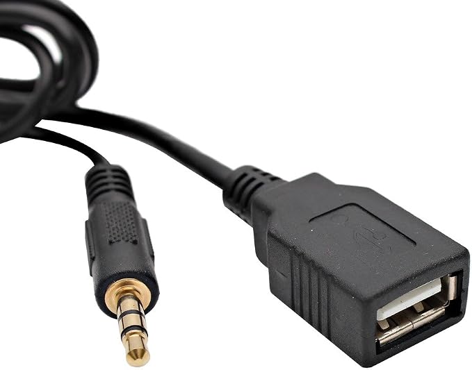 AUX Cord, Car Audio USB AUX Input Adapter Stereo CD Changer Compatible with Honda Accord 2003-2011/City 2002-2011/CRV 2005-2011/Civic 2006-2011/Odyssey 2005-2011