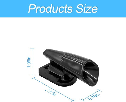 8sanlione Deer Whistles for Car, 2 Packs Ultrasonic & Wind Deer Alert for Car Avoids Animal Collisions, Deer Warning Devices for Vehicles & Motorcycles (Black)