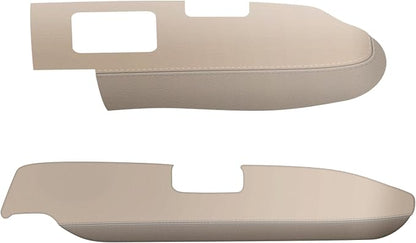 AOMSAZTO Front Door Panels Armrest Cover Leather Left & Right for Honda Cr-V CRV 2007-2012 (Beige)