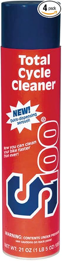 S100 12600A-04 Total Cycle Cleaner Aerosol - 21 oz., 4-Pack