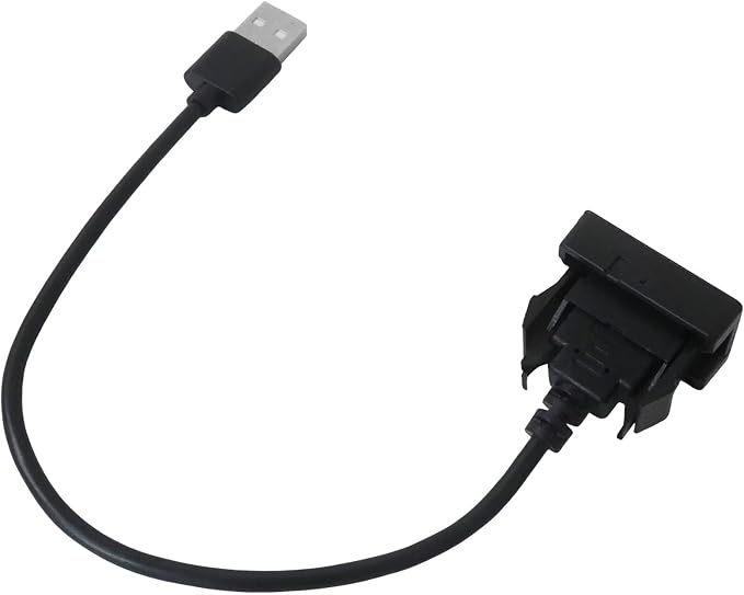 New Male to Female USB Power Socket Adapter, USB Port Car Charger Compatible with Toyota Camry 2011–2019