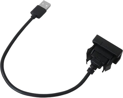 New Male to Female USB Power Socket Adapter, USB Port Car Charger Compatible with Toyota Camry 2011–2019