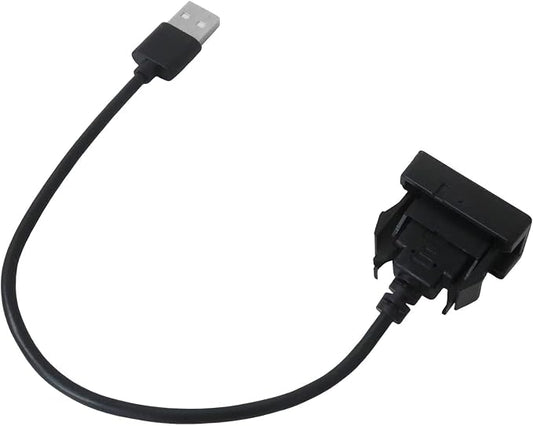 New Male to Female USB Power Socket Adapter, USB Port Car Charger Compatible with Toyota Camry 2011–2019