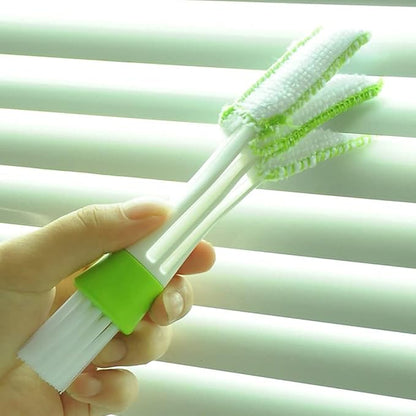 Mini Dust Collector Suitable for Car Vent 3 Piece Set Car Air Conditioner Cleaner and Brush Dust Cloth Tool Suitable for Keyboard Window Leaf Curtain Shutter