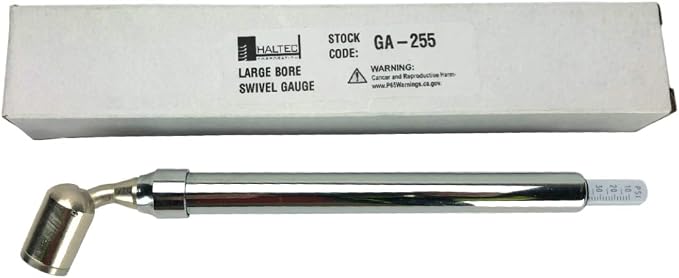 Haltec GA-255 Large Bore Swivel Foot Air Gauge 360 Degree Swivel 10-150 psi