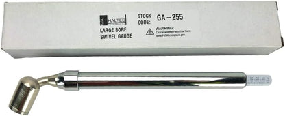 Haltec GA-255 Large Bore Swivel Foot Air Gauge 360 Degree Swivel 10-150 psi