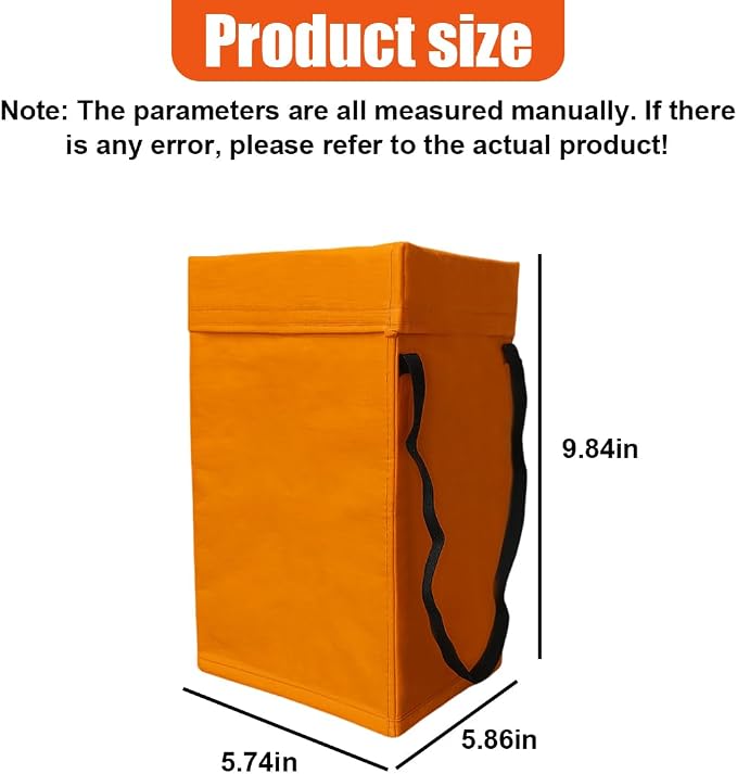 YoRise Foldable Car Trash Can, Multipurpose Waterproof Auto Back Seat Hanging Garbage Organizer, Large Capacity Leak-Proof Vehicle Interior Storage Bag Accessories for Cars, SUVs, Trucks (Red)