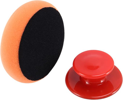 6Pcs/Set Car Wax Wash Polish Pad Sponge Cleaning Foam Kit Microfiber Applicator Pads with Gripper Handle Car-Styling