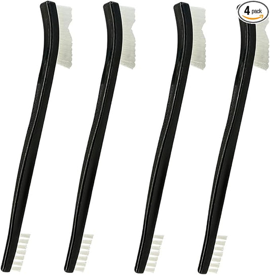 4PCS Car Double-Ended Detail Cleaning Brushes, Stiff Nylon Bristles Auto Crevice Brush, Multifunctional Vehicle Interior Exterior Cleaning Tool for SUV Truck Home Office(4PCS)