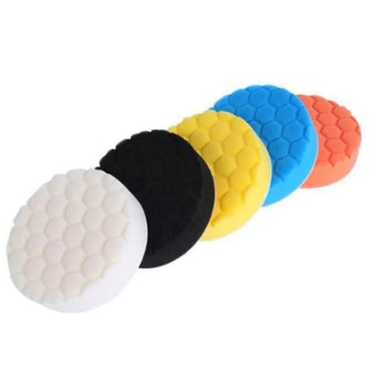 5PCS 7 Inch Buffing Pads Polishing Pads Kit 180mm Car Sponges Buffing Wheel for Car Buffer Polisher Detailing Repair Waxing Sanding (7" 5PCS)