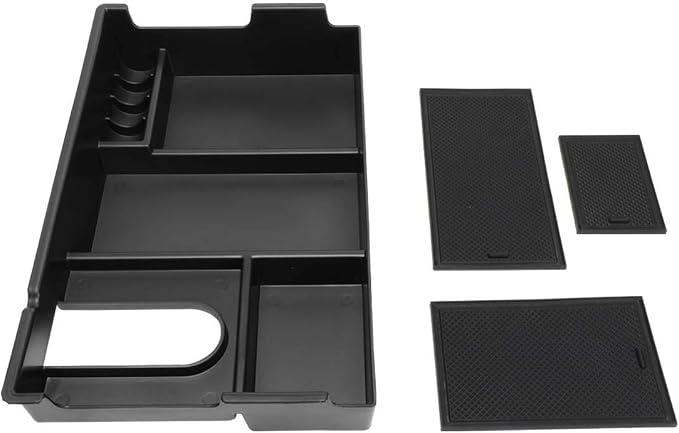 DNA MOTORING ZTL-Y-0008 Center Console Armrest Organizer Tray [for 07-19 Tundra],Black