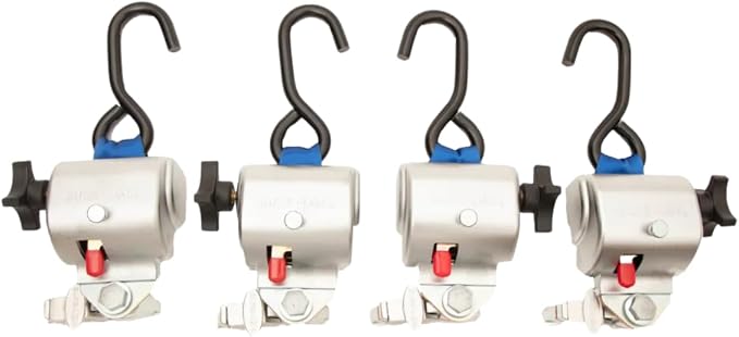 Sure-Lok AL727S-4C Original Titan 700 Series Wheelchair Tie-Down Kit | 4-Pack Retractors (2 Right / 2 Left) | S-Hook & L-Track | Auto-Tension | Direct Replacement for AL700 Fleets