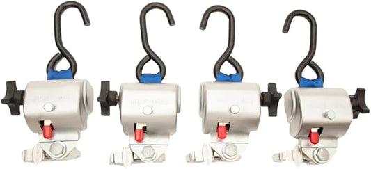 Sure-Lok AL727S-4C Original Titan 700 Series Wheelchair Tie-Down Kit | 4-Pack Retractors (2 Right / 2 Left) | S-Hook & L-Track | Auto-Tension | Direct Replacement for AL700 Fleets