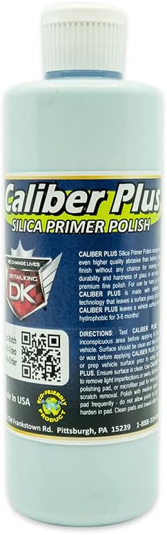 Detail King Hydrophobic Caliber Plus Silica Primer Polish - Ceramic Polish for Vehicles - 16 Oz