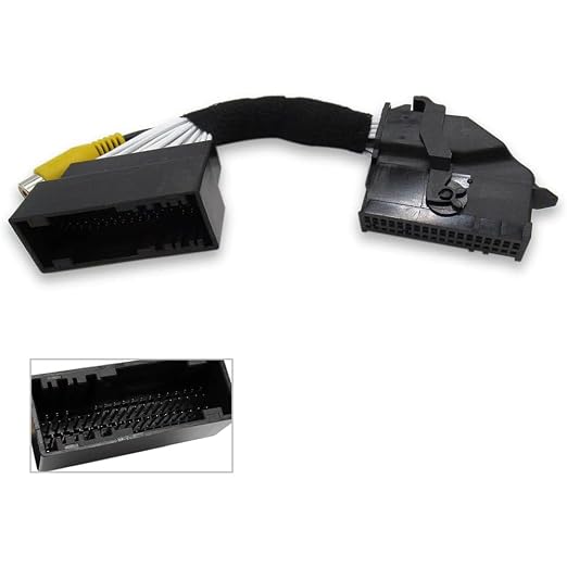 54PIN Aftermarket Rearview Backup Camera Video Harness Adapter Compatible with Ford & Lincoln Sync 2 & Sync 3 Converter Upgrade