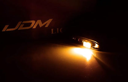 iJDMTOY Amber Yellow USB Plug-in Miniature/Nano LED Car Interior Ambient Accent Lighting Kit