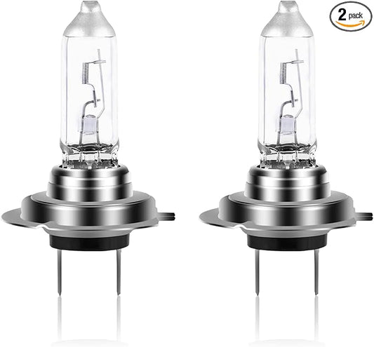 NEWBROWN H7 Headlight Bulb 200% brightness 4300K White 12V/55W H7 Bulb Halogen Long Life Replacement PX26D (H7, 2 Pack)