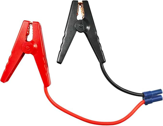 EC5 Car Jumper Starter Cable with Battery Clamps, 12V Car Jumper Cable Alligator Clip to EC5 Connector with 10 AWG Wire, Portable Emergency Automotive Jump Starter Battery Booster Cables (1PC)