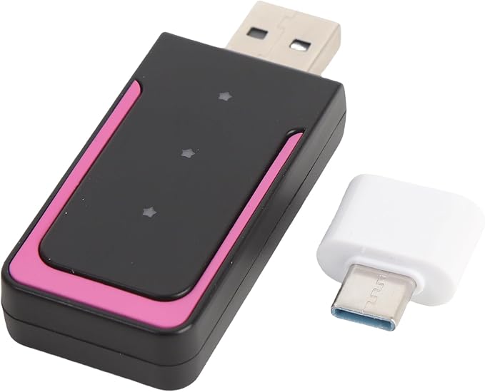 2 in 1 Wireless CarPlay Adapter, Wired to Wireless Converter for CarPlay and Android Auto, Bluetooth 5.0 WiFi Plug and Play Car Dongle CP508A (CP508B)