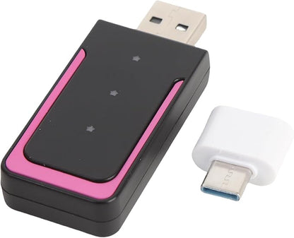 2 in 1 Wireless CarPlay Adapter, Wired to Wireless Converter for CarPlay and Android Auto, Bluetooth 5.0 WiFi Plug and Play Car Dongle CP508A (CP508B)