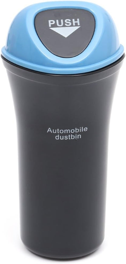 VOSAREA Auto Dustbin Car Trash Can Garbage Can Leakproof Vehicle Trash Bin(SkyBlue)