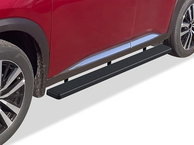 APS Running Boards 5 inches Matte Black Compatible with Nissan Pathfinder 2022-2026 Stainless Steel (Side Steps Side Bars)