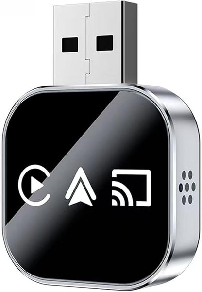 2026 Upgrade 3 in 1 Screen Mirror iOS Phone, Plug-and-Play Smart Car Interconnection Box with Fast 3s Connection, Voice Control, Split-Screen Display (H-A, for Android)