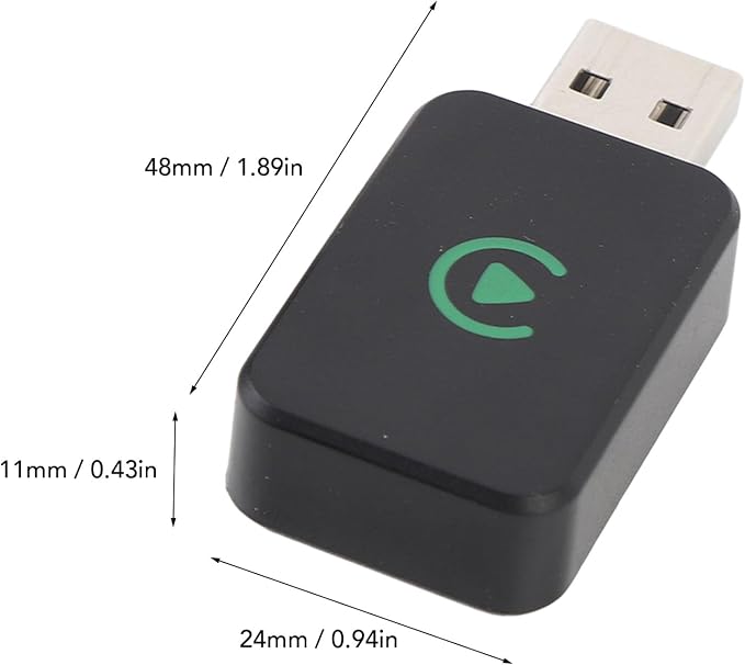 2 in 1 Adapter Dongle for Carplay Wired to Wireless USB Plug and Play for Android Auto Adapter iOS for Android