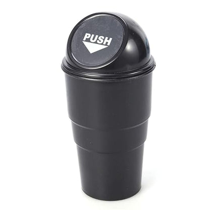 500ML Car Garbage Trash Can with Lid,Universal Mini Garbage Bin Leakproof Automotive Waste Storage Trash Container Cup Holder for Home Office Living Room Bedroom