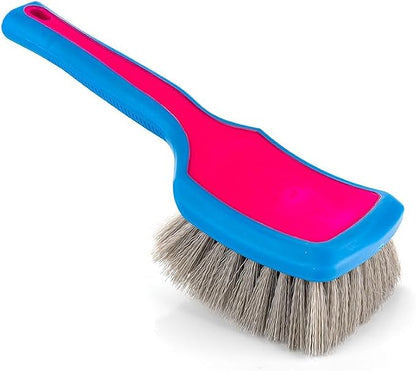Detail Factory - ProGrip XL Tire Brush - Ergonomic ProGrip Handle - Stiff Synthetic Bristles to Cut Through Grime - Octane Underglow
