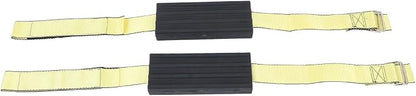 2 Pcs Tire Traction Straps with Work Gloves, Emergency Anti Slip Traction Straps for Trucks and Large SUVs, Non Slip ABS Material, Quick Installation for Snow Mud and Slippery Road