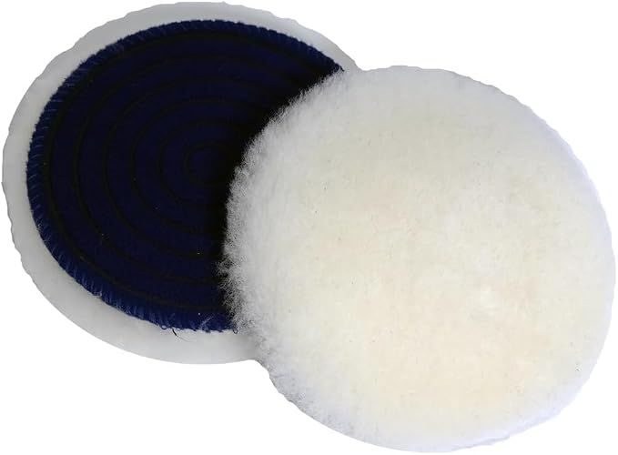 CARPRO Merino Wool Cutting & Polishing Pad: Car Polishing Pads for Heavy Cutting or Compounding Pad, Hook and Loop Car Buffing Pad - 3" (1 Pack)