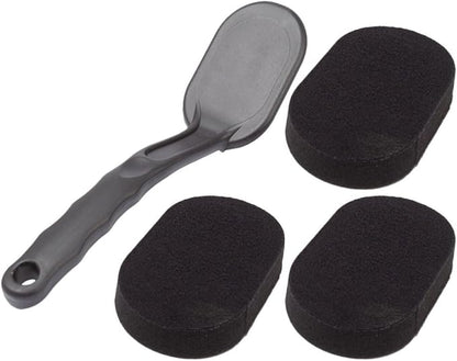 VICASKY Car Tire Brush and Wheel Sponge Brush with Handle for Car Detailing and Cleaning Easy Replacement and Sturdy Plastic Material and Tire Shine