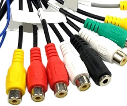 Sim Card Slot Adapter with 20-Pin Connector and External Microphone for Android Car, for Compatible with 12V Vehicles