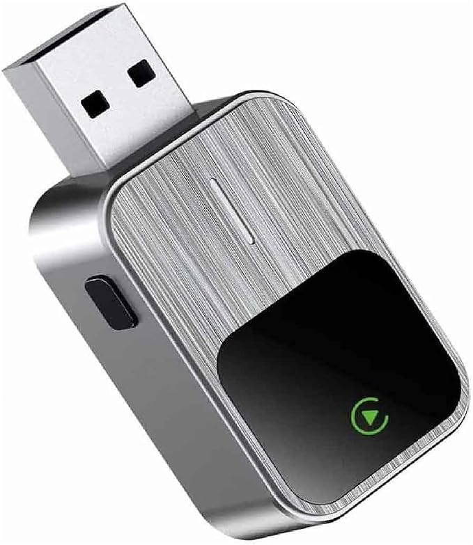 Wireless Carplay Adapter for Odyssey LX EX EXL Touring Elite, 2-in-1 Car Play Adapter Dongle Plug and Play Android Auto Fast Connection Convert Wired to Wireless,B/Grey