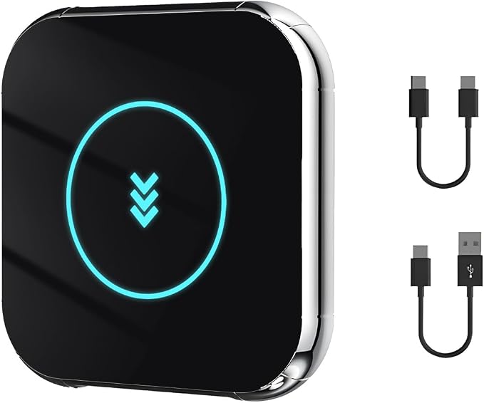 Wireless CarPlay Adapter,Wireless Car Screen Adapter for iPhone, Includes USB-A to USB-C Dongle, Plug & Play for iPhone (iOS 10 and Above)