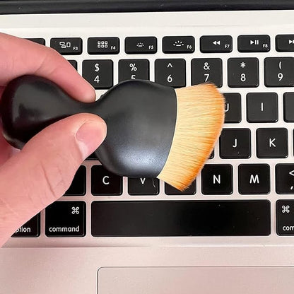 Antson 2 pcs Combo Interior Cleaning Brush Multipurpose Car Interior AC Vent Dashboard Dust Dirt Cleaner Cleaning Brush for Car Interior PC Laptop Keyboard Cleaning Brush (2 Brush Set)