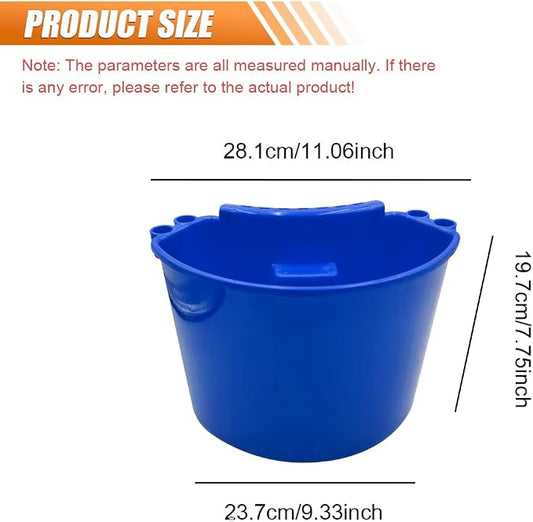 Craedli Car Detailing Bucket Organizer, Multipurpose Auto Hanging Cleaning Tool Organizer, Universal Portable Vehicle Washing Bucket Accessories for Car, Home, Garden, Camping (Blue)