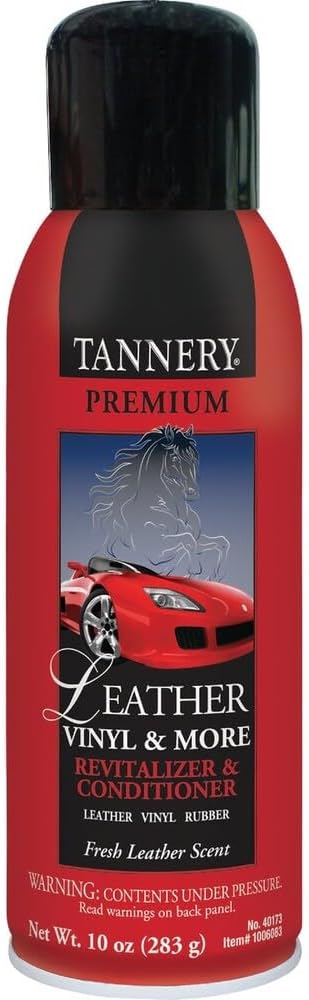 CRC 40173 Tannery Leather, Vinyl & More Revitalizer & Conditioner, 10 Wt Oz