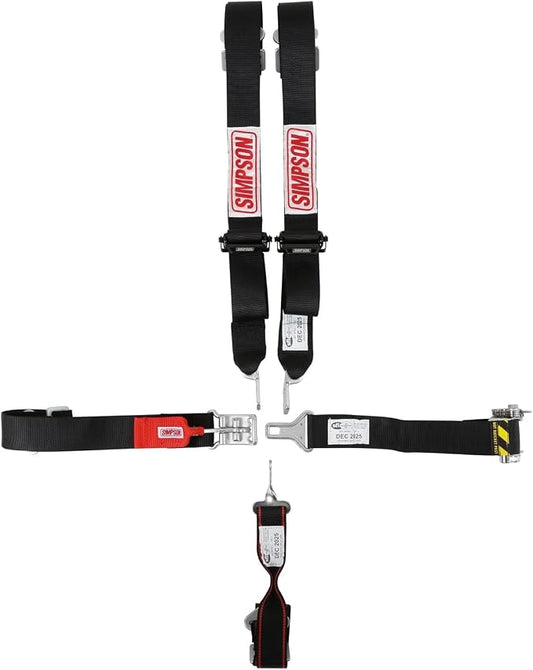 SIMPSON Racing SB51204-2IN Ratchet Harness - SFI 16.1 - Right Fixed/Left Rachet