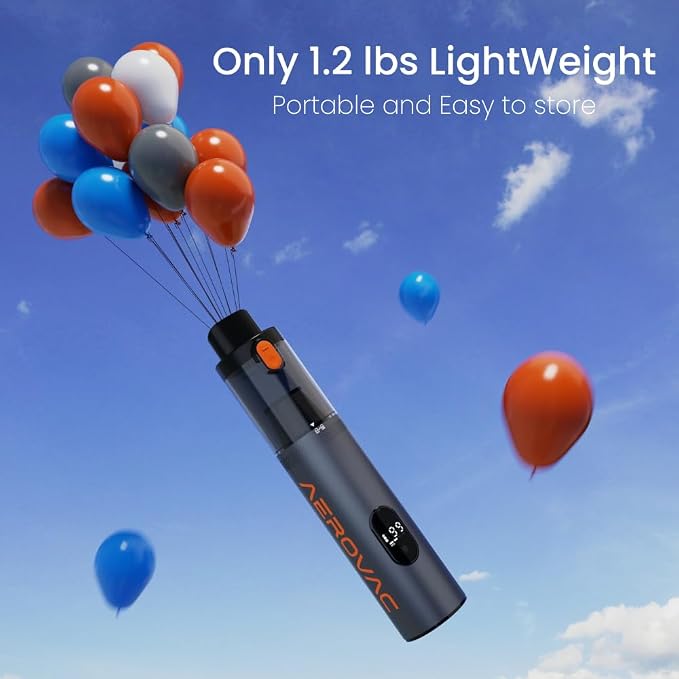 V-15 Pro, Portable Car Vacuum Cleaner, Handheld, HEPA Filter, Rechargeable, Cordless, 16000PA Suction Power, 562g, 0.15L Capacity, with LED Display