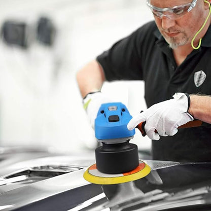 NEWONE 20V Cordless Round Orbital Polisher, Dual Action Buffer, 5-Inch, 6 Variable Speeds, Anti-vibration Handle, Car Sanding Polishing Waxing, 4.0Ah Battery and Fast Charger